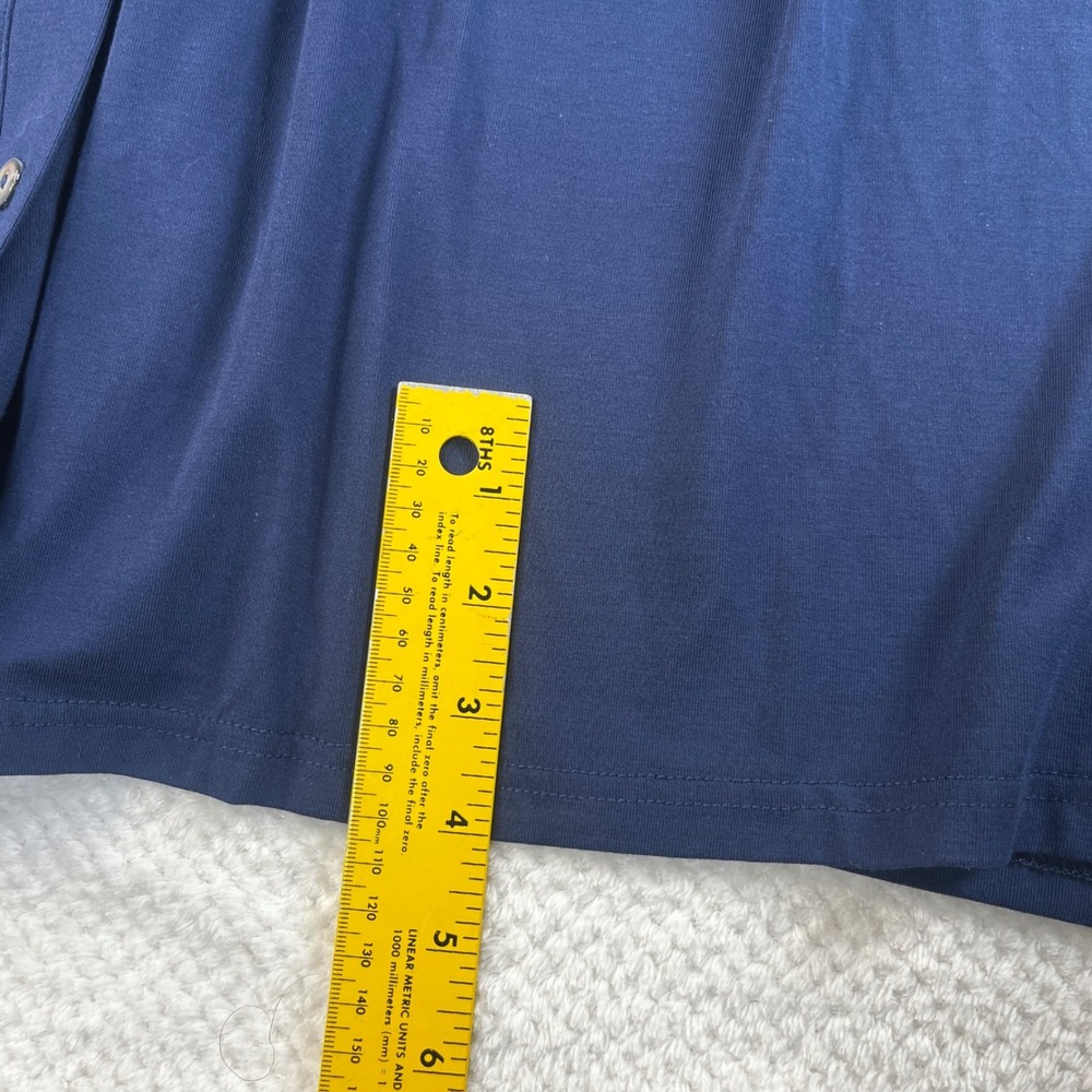 New Blue Sky Clothing Co Womens 2X Navy Bamboo Lycra Button Front Nelly Dress - Picture 5 of 7